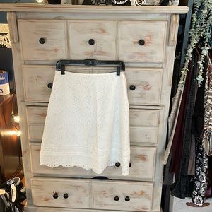 White bohemian/boho lace skirt size medium from Francesca’s Closet